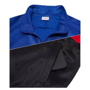 Conjunto Deportivo para Hombre en Negro y Azul con Bloques de Color, Sudadera con Cierre Completo y Pantalones Jogger, Estilo Deportivo Casual para Otoño, Corte Regular - Product Image 5