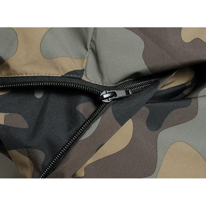 Water Resistant Jacket With Detachable Hood Adjustable Drawstring Hem Elastic Cuffs On Wrists Windbreaker Jacket - Product Image 4