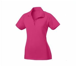 Nouveau Polo Femme Décontracté Manches Courtes Coupe Slim T-shirts Polo Grande Taille Coton - Product Image 5
