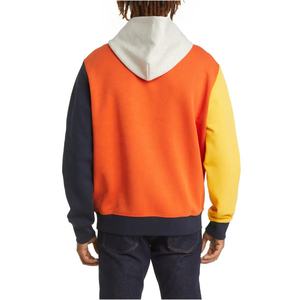 Sweat-shirt à capuche pour homme, style color block, surdimensionné, en polaire, décontracté, patchwork, avec poche avant, manches classiques - Product Image 2