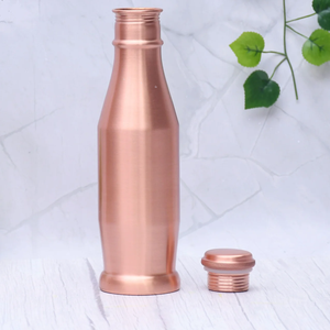 Bouteille d'eau en cuivre : avantages, bouteille en cuivre parfaite, lisse, brillante et polie - Product Image 5