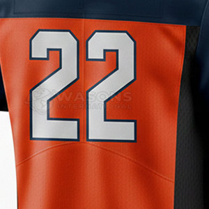 Maillots de football américain respirants à manches courtes, fournisseur en gros, impression personnalisée du logo, uniforme sportif pour hommes, vêtements d'équipe - Product Image 4