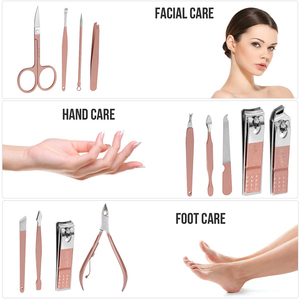 Professional Beauty Grooming Kits Luxury PU Leather <b>Case</b> Japanese Stainless Steel Manicure Pedicure Accessories - Product Image 4