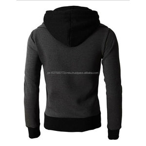 Vente en gros de sweat-shirts à capuche pour hommes, fermeture éclair intégrale, en molleton de coton lourd, sweat-shirt d'hiver, streetwear, mode, OEM personnalisé - Product Image 3