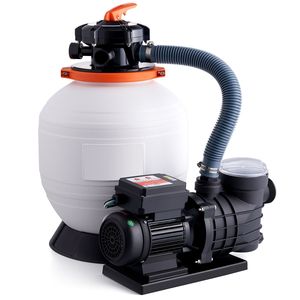 Pompa Filtro a Sabbia da 14 Pollici con 3000 GPH e 3/4 HP per Piscine Interrate, Set Combinato di Filtri per Sistemi di Pompe per Piscine, Connettività a 6 Vie - Product Image 1