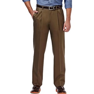 Pantalones de Traje para Hombre, Talla Grande, Estilo Italiano, Casuales, Transpirables, de Viscosa/Poliéster, con Cierre de Cremallera, Cintura Elástica, para Primavera/Otoño - Product Image 5