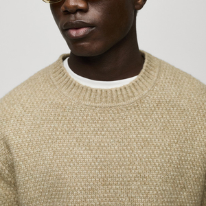 Nouveau Pull Décontracté Chaud et Doux pour Homme, Col Rond, Taille Jeune, Couleur Unie, 100% Coton Respirant et Séchage Rapide, Idéal pour l'Hiver - Product Image 5