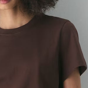 Camiseta Básica Lisa para Mujer, Algodón Premium Transpirable, Uso Diario Informal, Precio de Fabricante para Compradores Mayoristas, Ropa Casual 2026 - Product Image 4