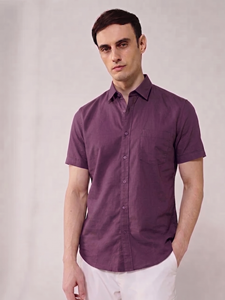 Camisas de Vestir de Manga Corta para Hombre, Transpirables, Casuales, 100% Algodón, Color Sólido, Marca Enovate - Product Image 2