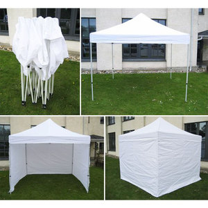 Carpa Plegable Personalizada de Tamaño Grande 10x10 pies, Transpirable, de Secado Rápido, Gazebo para Eventos con Impresión de Logotipo Frontal, Promociones al Aire Libre, Ferias Comerciales - Product Image 3