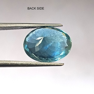 Piedra Preciosa Suelta de Aguamarina Azul Santa María Natural de 5 Quilates, Corte Ovalado Facetado, Translúcida - Product Image 6