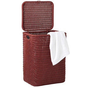 Cesta de Almacenamiento de Mimbre de Colores con Tapa, Estilo Vintage, Organizador de Mimbre, Artesanía Vietnamita, Cesta Decorativa, Diseño Personalizado, Proveedor OEM ODM - Product Image 6