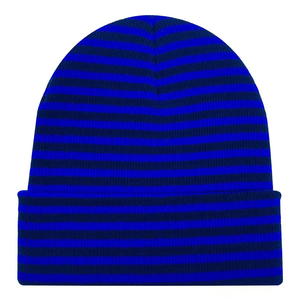 Gorro de Punto Acrílico a Rayas, Gorro de Invierno, Gorro Unisex Informal para Esquí, Viajes y Actividades al Aire Libre - Product Image 5