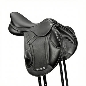 Selle de saut professionnelle à contact étroit, fabriquée à la main en cuir véritable, selle de dressage, produits d'équitation anglaise en provenance d'Inde - Product Image 1