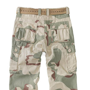 Pantalon cargo de chasse décontracté pour homme, en coton foncé, respirant, multi-poches, léger, pour activités sur le terrain - Product Image 3