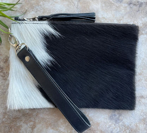 Customizable Logo Luxury 100% Genuine Cowhide Leather Women Handbag Satchel Tote Tassel <b>Wristlet</b> Clutch Zipper Closure Button - Product Image 1