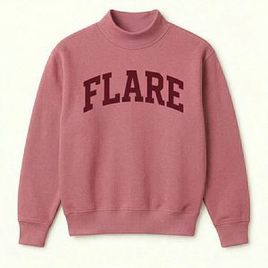 Cozy Essential Mockneck Sweatshirt Oversized Fit Cotton Fleece Pullover Warm Winter Casual Streetwear <b>Comfort</b> Top - Product Image 1