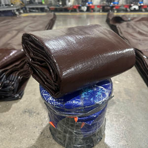 Bâche en vinyle marron robuste, haute durabilité, grande capacité, imperméable, options de couleur et de taille, pour utilisations comme auvent ou pare-soleil - Product Image 5