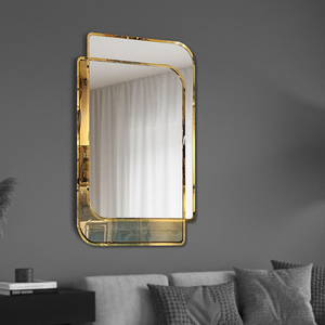 กระจกเฟรมคู่ PVD นี้ให้องค์ประกอบการออกแบบที่เป็นเอกลักษณ์และสะดุดตา - Product Image 4