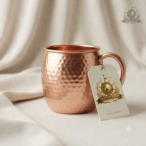 Handcrafted Hammered Pure Copper <b>Moscow</b> <b>Mule</b> <b>Mug</b> Heavy Duty Metal Cocktail <b>Mug</b> Barrel Shape Beer Drinking Cup Wholesale - Product Image 6
