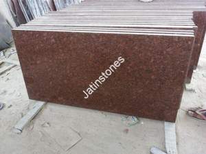 Plan de travail en granit rouge impérial, surface polie naturelle, cuisine, salle de bain, élégant, stylé, durable, finition en pierre moderne - Product Image 6