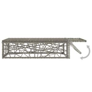 Ensemble de salon de jardin moyen en rotin PE gris avec acier thermolaqué – Mobilier d'extérieur élégant - Product Image 6