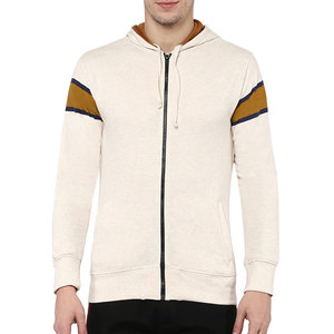 Sweat-shirt à capuche brodé pour homme, couleur unie, coupe classique, en tissu éponge polyester/coton, anti-rétrécissement, avec poche - Product Image 1