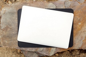 Noir personnalisé à la main en cuir véritable manchon Stone Guard housse de protection sac pour ordinateur portable pour LLS-0027 Pro - Product Image 5