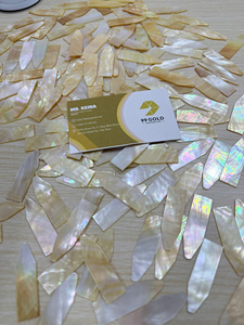 แผ่นมุกธรรมชาติสีขาวทรงสี่เหลี่ยมขนาด 50 มม. ผลิตตามสั่ง (OEM) ขายส่ง - Product Image 2