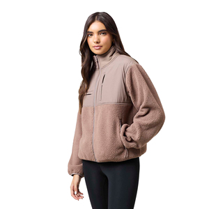 Chaqueta de Forro Polar Acolchada Ligera para Mujer, 260 GSM, 100% Algodón, Secado Rápido, Transpirable, Capa Térmica, Cierre Completo, para Actividades al Aire Libre - Product Image 2