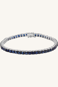 Pulsera de Zafiro Azul en Plata de Ley 92.5 KLSB-20626 - Product Image 2