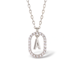 Nuevo y Moderno Colgante de Diamante Natural y Cultivado en Laboratorio con Cadena en Diseño de Alfabeto para Uso Diario, Colgante Romántico - Product Image 2