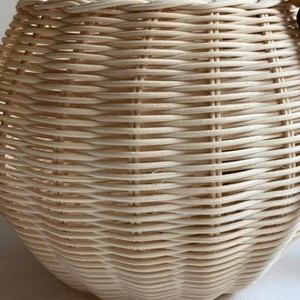 Panier de rangement en rotin tressé écologique tendance avec couvercle, motif lapin mignon, pour chambre d'enfant, restaurant, décoration - Product Image 4