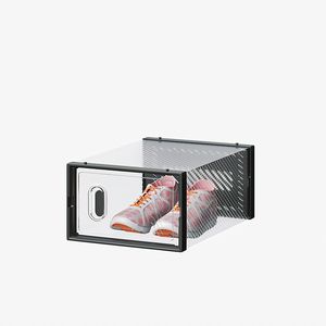 Armadio per scarpe impilabile trasparente porta d'ingresso in plastica per Sneaker Organizer scatola a prova di polvere ingresso armadio camera da letto per uomini e donne - Product Image 4