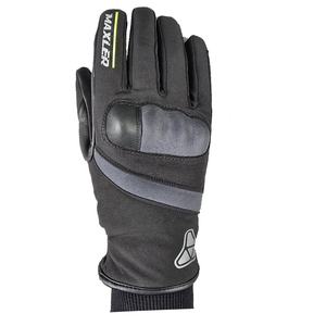 Guantes de moto eléctricos impermeables de cuero de fibra de carbono de alta calidad para deportes al aire libre de invierno para hombres - Product Image 2