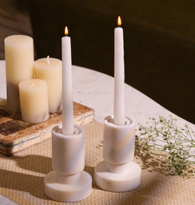 Support de bougie classique fait main en marbre et résine, article décoratif très vendu pour la maison et l'hôtel - Product Image 6
