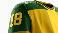 Uniforme de hockey sur glace des Lakers pour hommes, maillot sublimé jaune et vert, manches longues, évacuation de l'humidité, toutes saisons, taille adulte