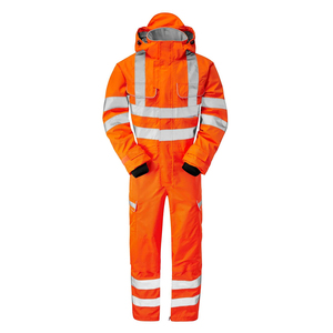 Combinaison de travail haute visibilité nouvelle génération avec capuche, imperméable et résistante, uniforme de sécurité anti-poussière - Product Image 2