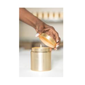 Ventes en gros de pots à bougies en acier inoxydable de luxe, dorés et polis, pour la décoration de la maison - Product Image 3