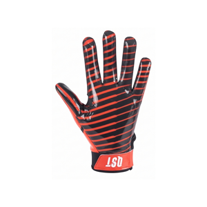 Football Receiver Gloves <b>Sticky</b> Palm Football Gloves Striped Glossy Grip Wide Receiver Gloves Custom Logo OEM ODM Custom - Product Image 2