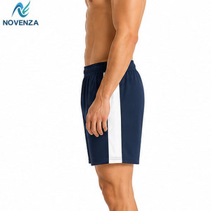 Men Sports Running <b>Shorts</b> Solid High Quality <b>Spandex</b>/Polyester Fabric Quick Dry Elastic Waist Customized Design for Fitness - Product Image 5