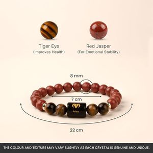 Pulsera de Piedras Preciosas Naturales de los 12 Signos del Zodiaco, Pulsera de Cuentas de Cristal de 8 mm con Signo de Nacimiento, para Hombre y Mujer, Venta al por Mayor - Product Image 4