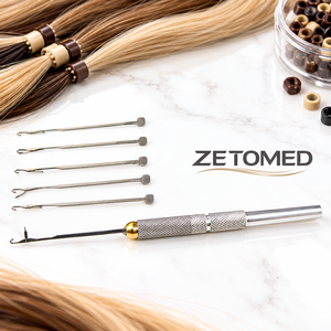 Aguja Desmontable de Acero Inoxidable para Extensión de Cabello, Herramienta de Bucle para Instalación de Micro Anillos y Nano Anillos - Product Image 1
