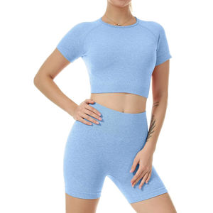 Conjunto Deportivo 2026 para Gimnasio y Yoga, Traje Ajustado de Manga Larga y Leggings Acampanados, Ropa Deportiva para Mujer, Conjunto de 2 Piezas - Product Image 6