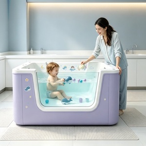 <span class=keywords><strong>Bañera</strong></span> de Hidromasaje Ecológica para Bebés <span class=keywords><strong>con</strong></span> Jets Acrílicos y Masaje para la Relajación del Recién Nacido - Product Image 4