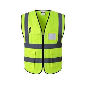 Chaleco de Seguridad Reflectante de Alta Visibilidad Unisex, Verde, Poliéster, Ropa de Trabajo - Product Image 1