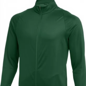 Chaqueta Casual de Forro Polar Suave con Cremallera Completa para Hombre, con Patrón de Letras y Cuello Alto Bordado, para Uso en Exteriores en Invierno - Tallas Grandes y Altas - Product Image 1