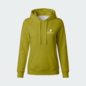 Sudaderas con Capucha para Mujer, MOQ Bajo, Logotipo Personalizado, Precio Razonable, Color Sólido, Corte Regular, Manga Larga, Bolsillo Delantero, 100% Algodón - Product Image 2