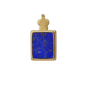 Luxe Anti-ternissement plaqué or Lapis Lazuli pendentif élégant bricolage carré pierre précieuse breloque pour collier mode pendentifs breloques - Product Image 2