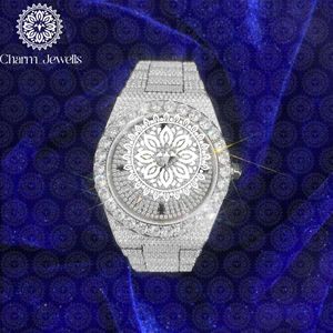 Montre de luxe Charm_Jewells en acier inoxydable, boîtier 40 mm, verre saphir, analogique lumineux, mécanique, mode homme, date automatique, 10 bars - Product Image 1